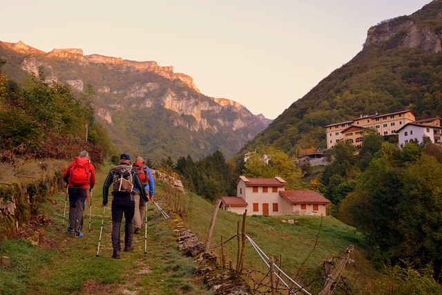 nordic walking v horách